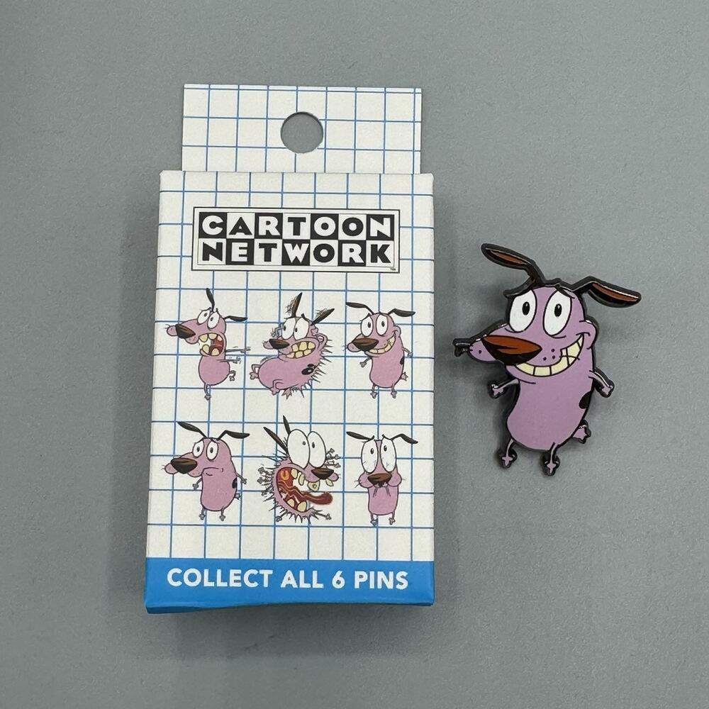 Courage The Cowardly Dog Emotions Pin New Open Box-NERVOUS GRIN